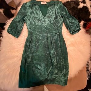 BA&SH Emerald 3/4 Sleeve Wrap Mini, 6